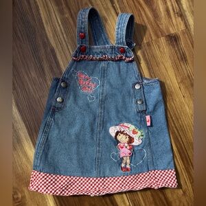 Vintage Strawberry shortcake denim dress